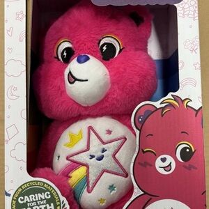 Care Bears Pink and White Stuffed Animal Plush